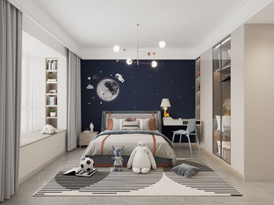 现代卧室、儿童房