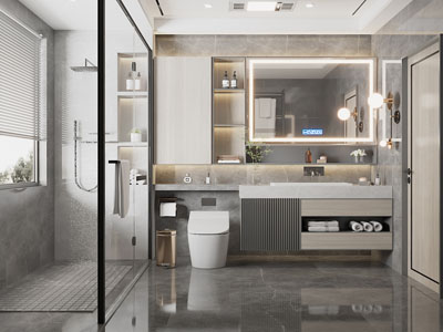 现代卫浴间、洗手间