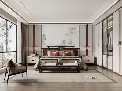 新中式卧室