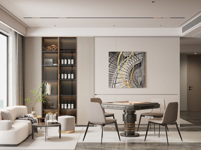 现代轻奢娱乐室、休闲室