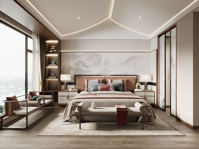 新中式卧室