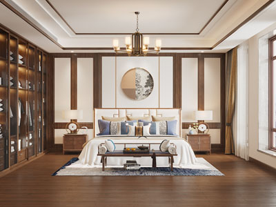 新中式卧室