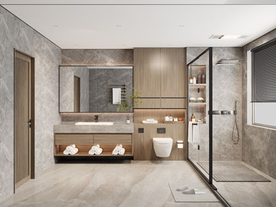 现代卫浴间、洗手间