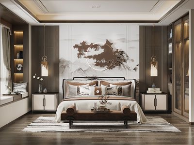 新中式卧室