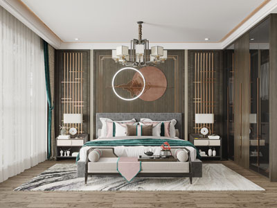 新中式卧室