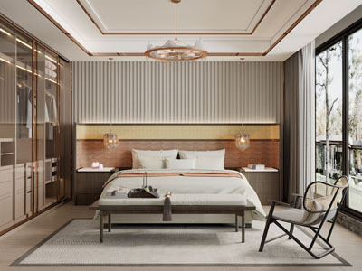 新中式卧室