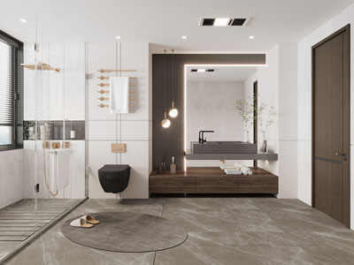 现代卫浴间、洗手间