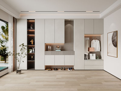 现代玄关装饰鞋柜