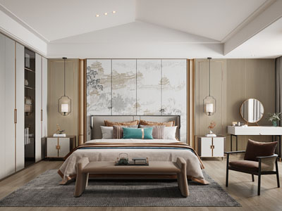 新中式卧室