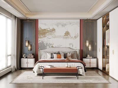 新中式卧室