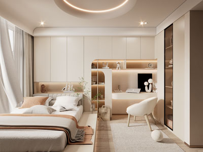 侘寂风榻榻米卧室