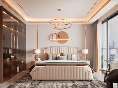 现代轻奢卧室