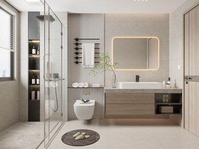 现代卫浴间、洗手间