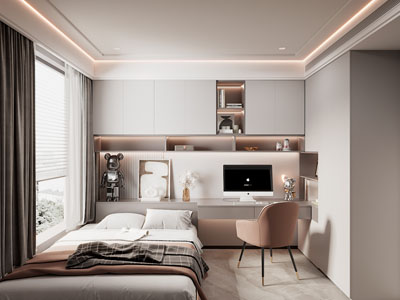 现代榻榻米卧室