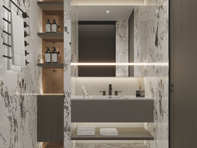 现代洗手间、卫浴间