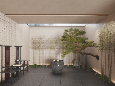 新中式庭院景观园艺小品