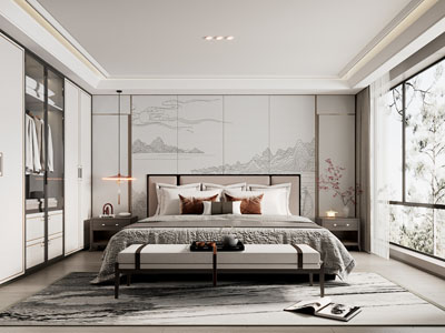 新中式卧室