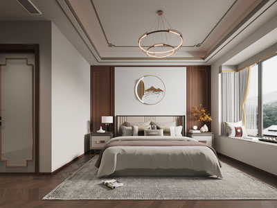 新中式卧室