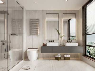 现代卫浴间、洗手间