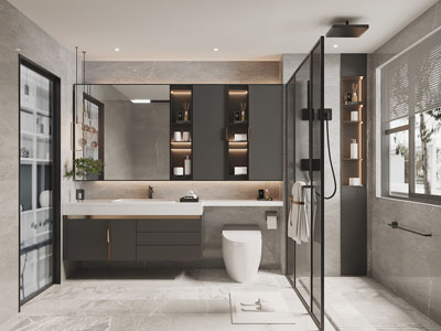 现代卫浴间、洗手间