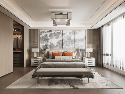 新中式卧室