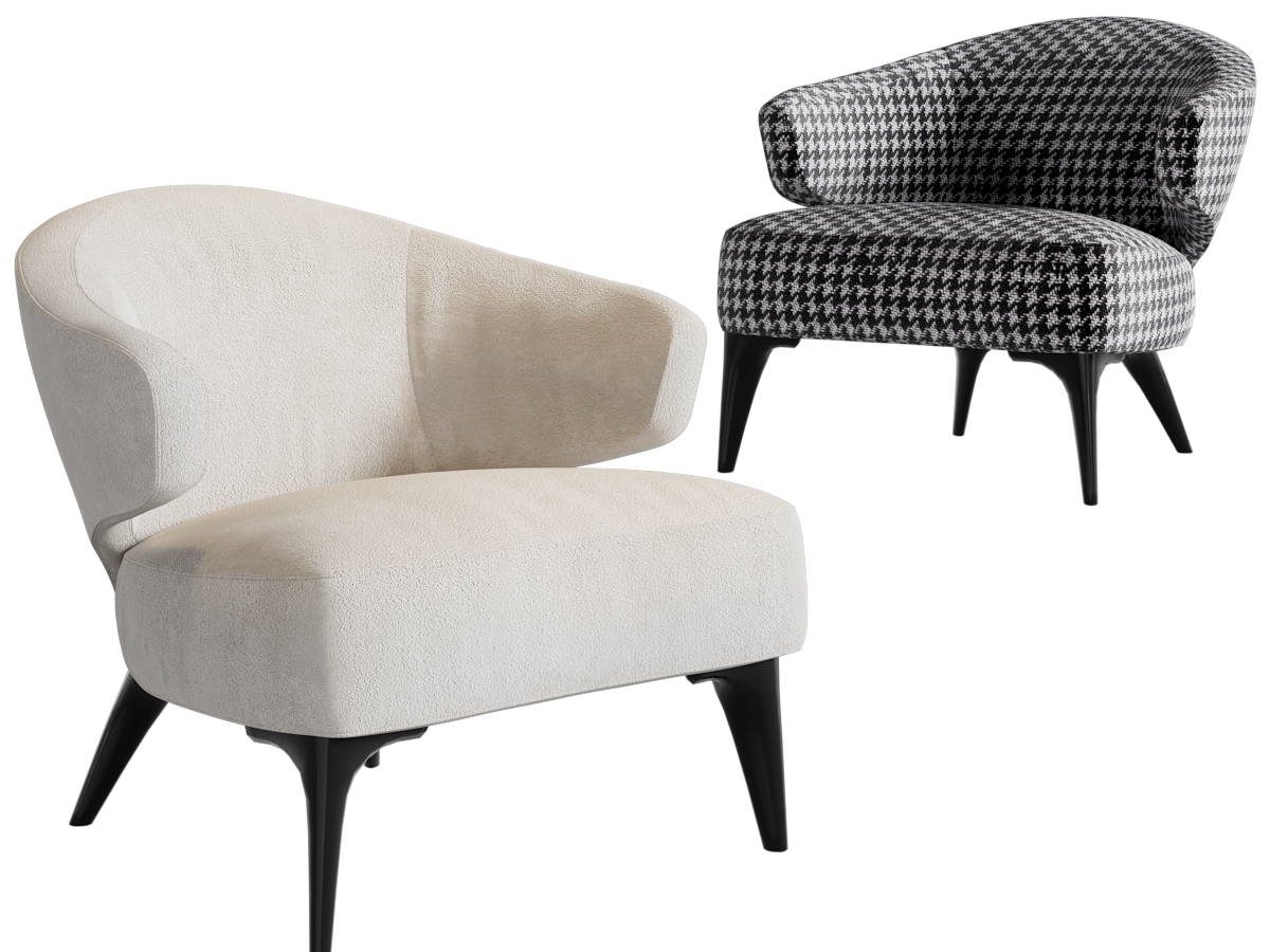 现代单人沙发3d模型 现代单人沙发