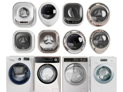 现代滚筒、迷你壁挂洗衣机