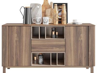 北欧实木餐边柜