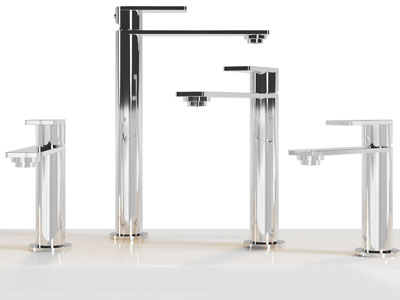 现代不锈钢水龙头3d模型 现代不锈钢水龙头