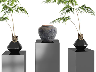 新中式陶艺器皿、盆景盆栽摆件组合