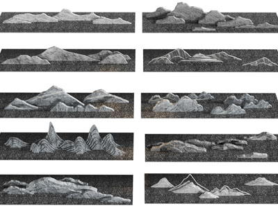 新中式假山石头景观园艺小品