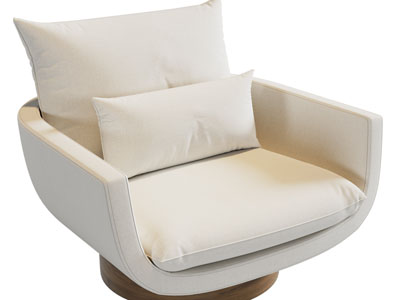 现代单人沙发3d模型 现代单人沙发