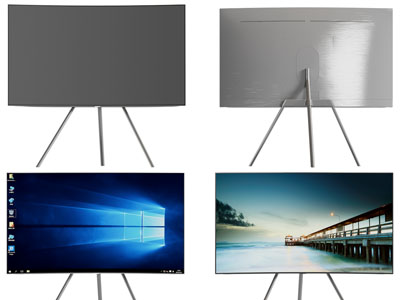 现代带支架的液晶电视机