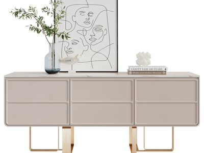 现代轻奢玄关柜、边柜