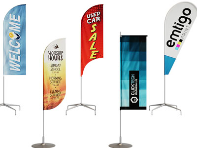 现代广告海报、指示牌