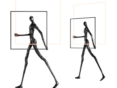 现代雕塑小人落地灯