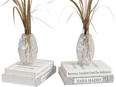 现代轻奢书籍、花瓶摆件组合