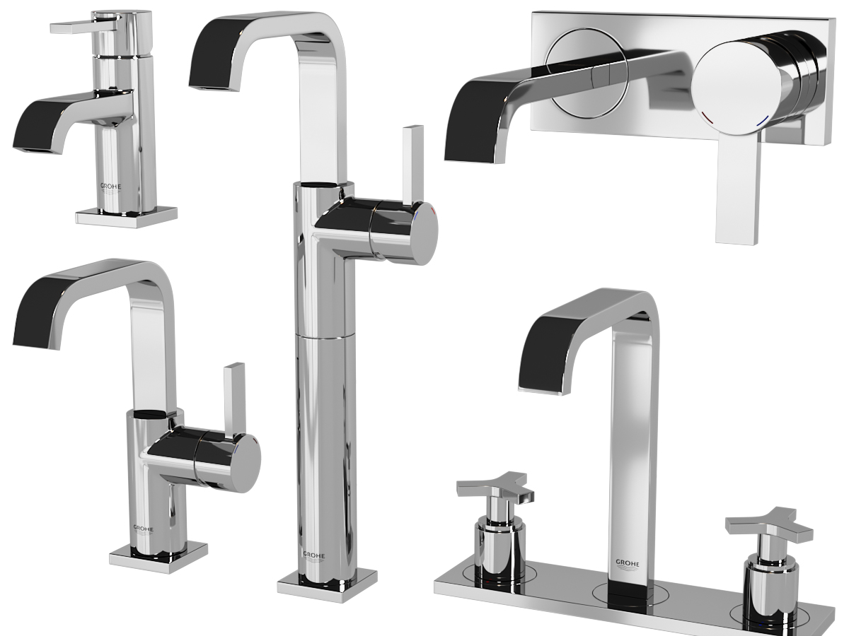 现代不锈钢水龙头3d模型 现代不锈钢水龙头