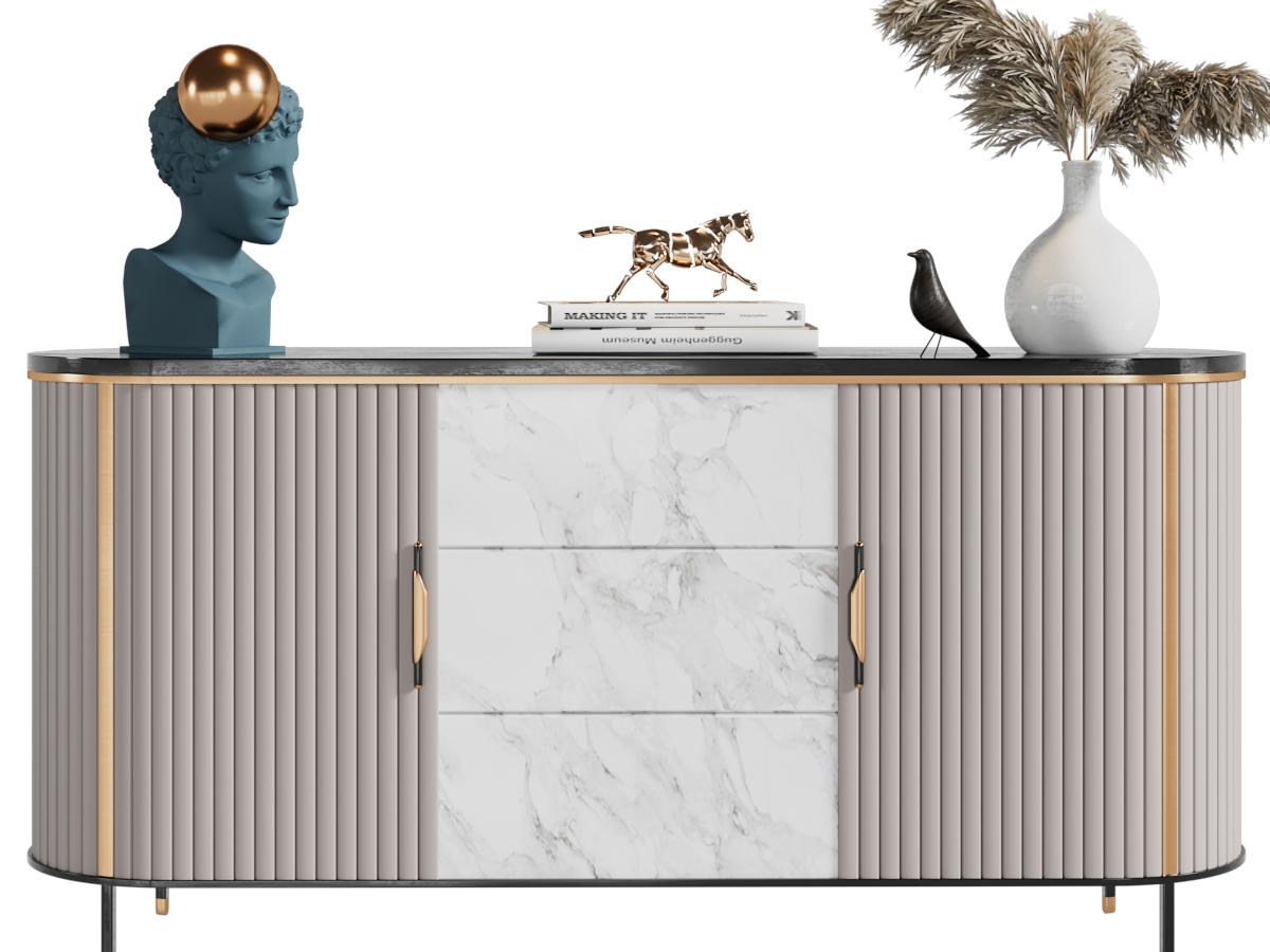 现代轻奢玄关柜、边柜