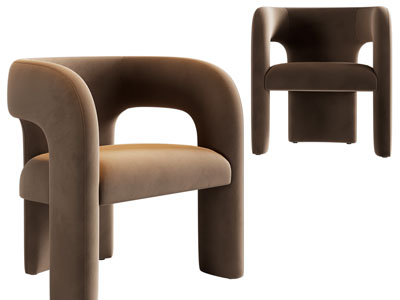 现代单人沙发3d模型 现代单人沙发