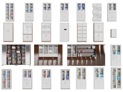 现代办公文件收纳柜