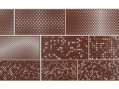 现代星星孔眼的冲孔板