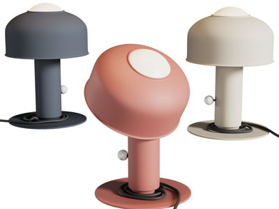 现代金属蘑菇造的台灯