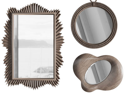 现代装饰镜子、墙饰挂件