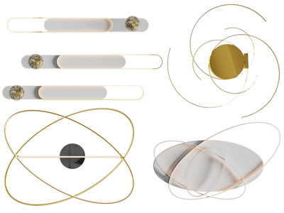 现代轻奢墙饰挂件、壁灯