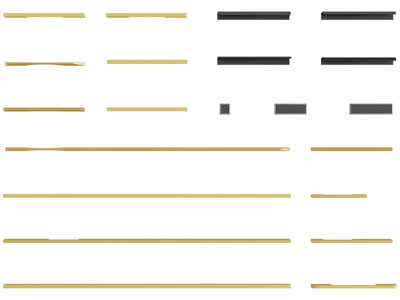 现代轻奢金属柜门拉手3d模型 现代轻奢金属柜门拉手