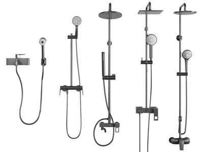 现代不锈钢淋浴花洒