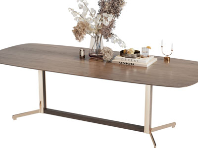 现代茶几上的花瓶花卉书籍摆件组合