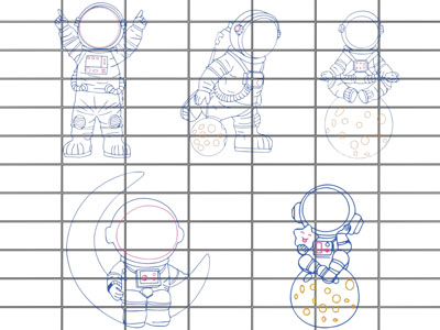 现代宇航员装饰灯、墙饰挂件
