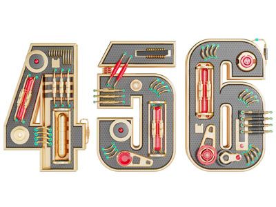 工业风loft数字墙饰挂件